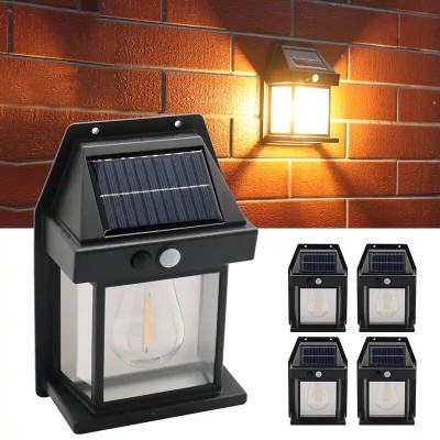 Лампа с датчиком движения 3 режима освещения для сада, двора SOLAR WALL LAMP	Kt-666    (80)