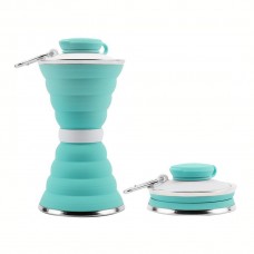 Силиконовая бутылка складная folding travel water cup 9588 (100)