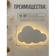 Облако Ночник детский ОБЛАКО  16/25 Cloud Lights	 AND  HA-43   (25)