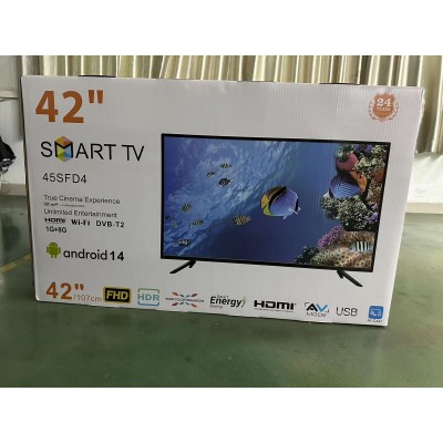 Телевизор TV 42  HD DVB-T2,  Smart, Android 14.0 (AOSP), 1G+8G, Dolby;E-SHARE;