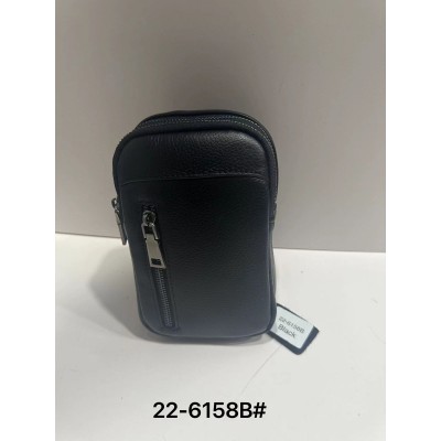 Сумка    Мужская Черная  Backpack for men AND JASPER  Кожа 	22-6158b¶  (100)