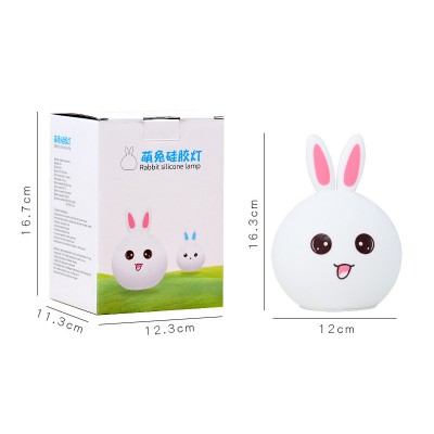 Ночной светильник RGB в форме кролика - Rabbit Silicone Lamp LY-271 (60)