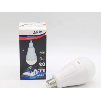 Лампочка с аккумулятором 18650 20Вт, Е27, Y-39         Y 3920        bulb   AND      (100)