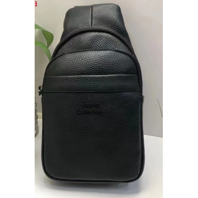 Сумка    Мужская Черная  Backpack for men AND JASPER  Кожа 2136 (100)