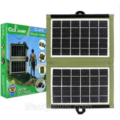 СОЛНЕЧНАЯ  панель 7,2 Вт, CCLAMP CL-670  Solar energy	 AND HA-62   (90)