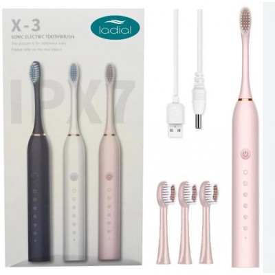 Зубная щетка Sonic Toothbrush X-3 звуковая электрическая  LY-604  ( 200)